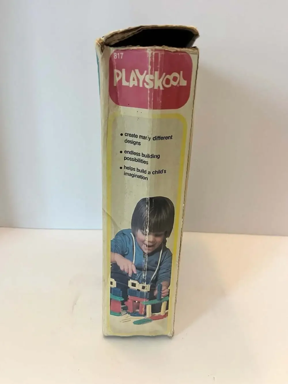 Vintage 1978 Playskool Bristle Blocks 57 Piece Set #817